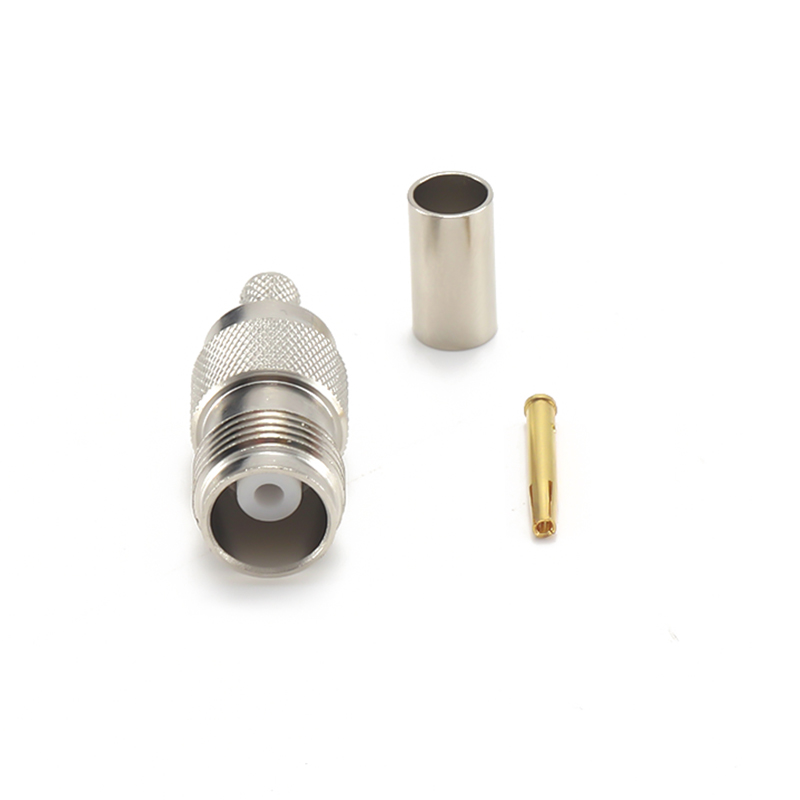 TNC FEMALE connector CRIMP size for coaxial cable RG58 ／3D-FB／  LSR195 ／LSR200